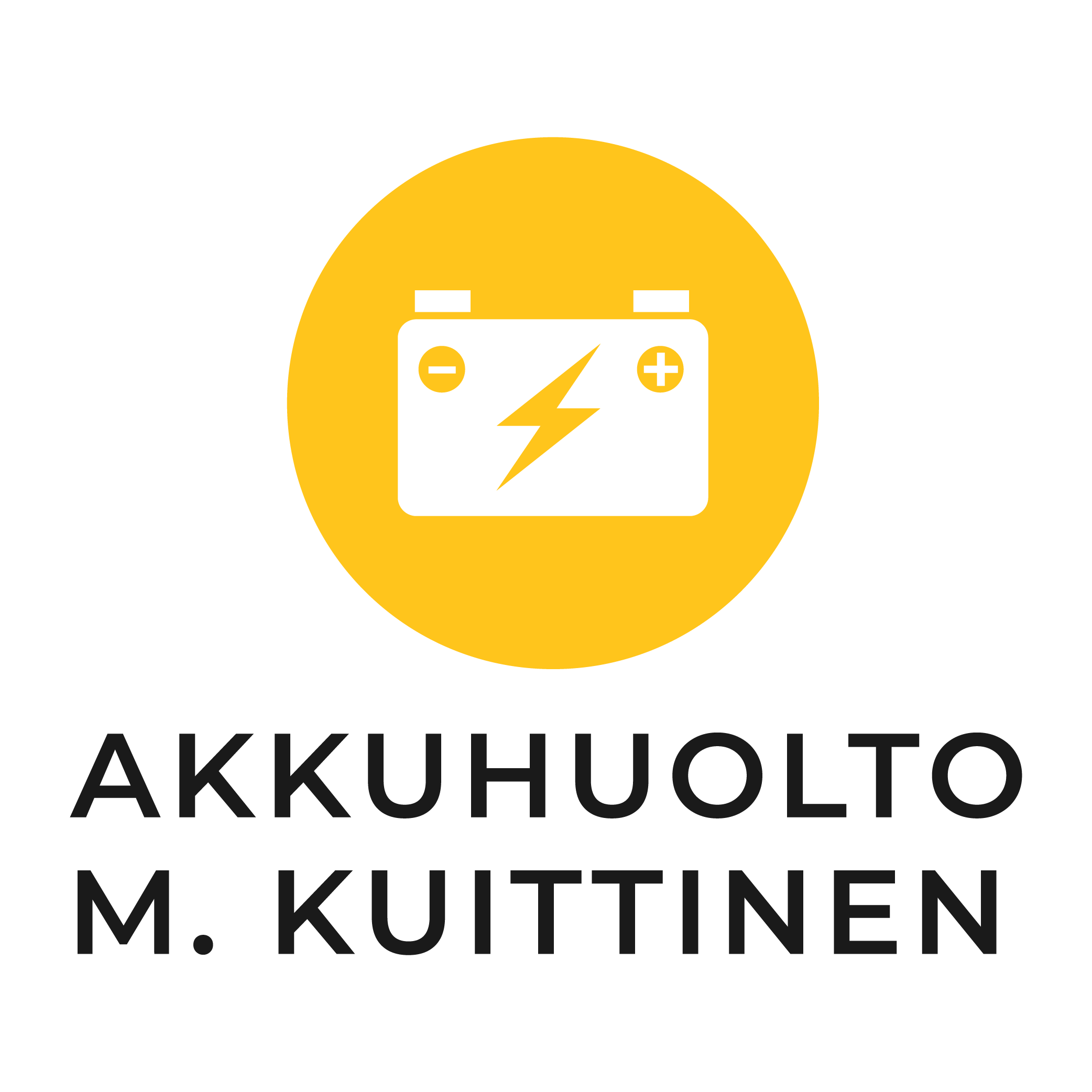 Akkuhuolto M. Kuittinen logo